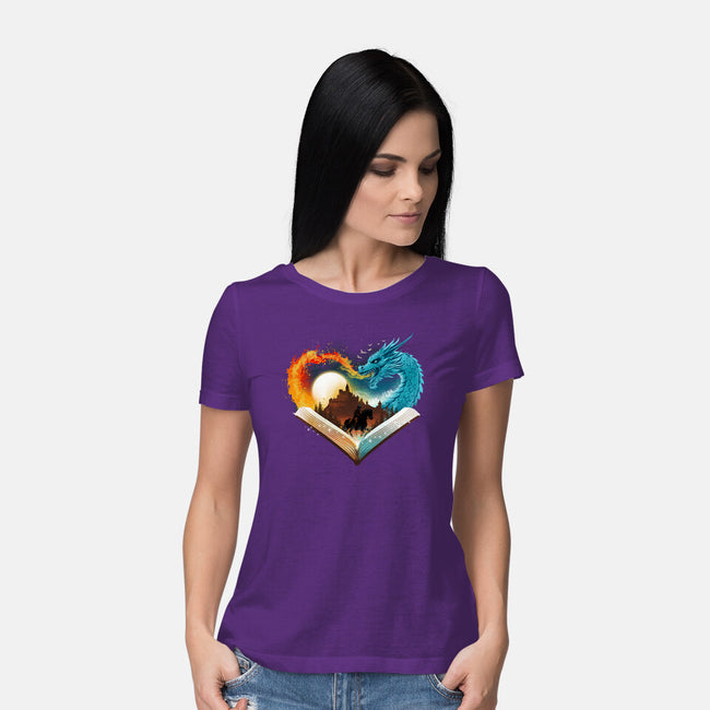 Book Of Brave Heart-Womens-Basic-Tee-dandingeroz