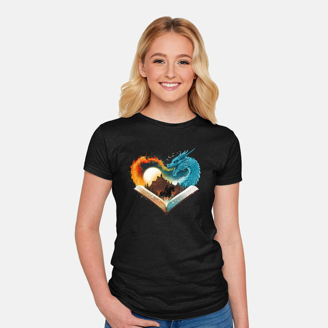 Book Of Brave Heart-Womens-Fitted-Tee-dandingeroz