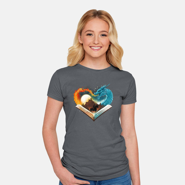 Book Of Brave Heart-Womens-Fitted-Tee-dandingeroz