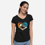 Book Of Brave Heart-Womens-V-Neck-Tee-dandingeroz
