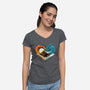 Book Of Brave Heart-Womens-V-Neck-Tee-dandingeroz