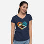 Book Of Brave Heart-Womens-V-Neck-Tee-dandingeroz