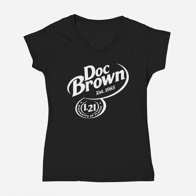 Back To The Flavor-Womens-V-Neck-Tee-retrodivision
