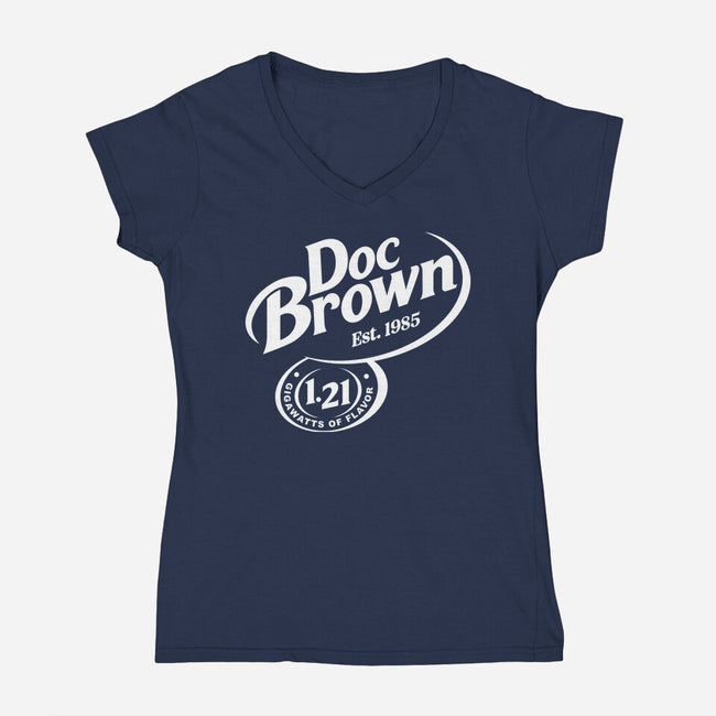 Back To The Flavor-Womens-V-Neck-Tee-retrodivision