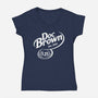 Back To The Flavor-Womens-V-Neck-Tee-retrodivision
