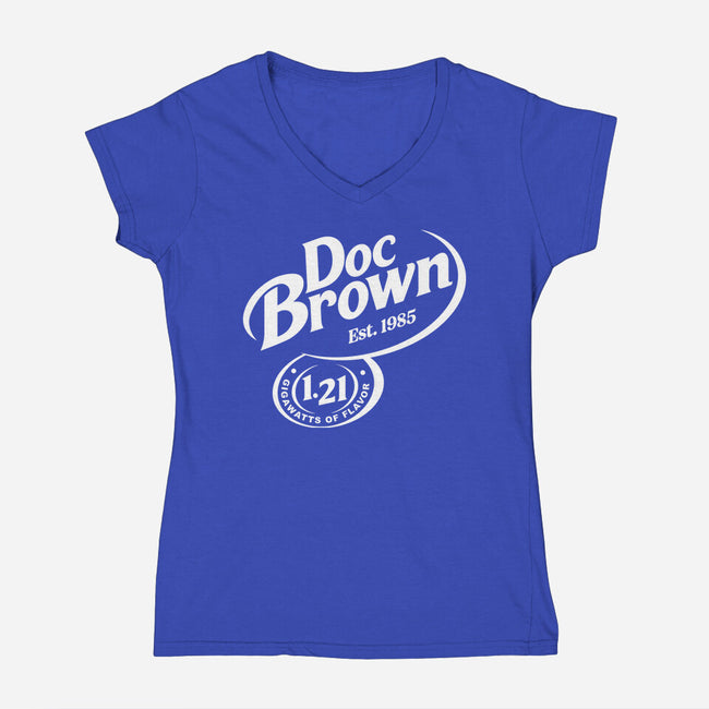 Back To The Flavor-Womens-V-Neck-Tee-retrodivision