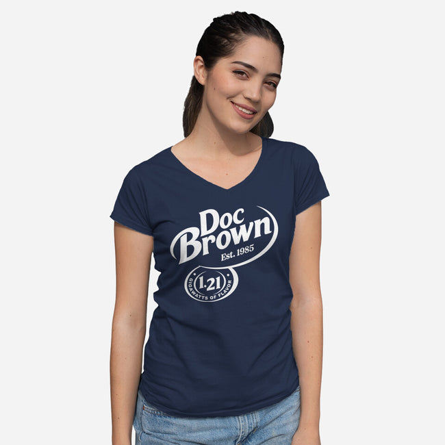 Back To The Flavor-Womens-V-Neck-Tee-retrodivision