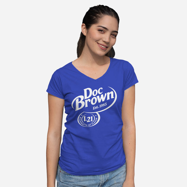 Back To The Flavor-Womens-V-Neck-Tee-retrodivision