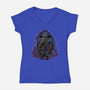 Battle For The Universe-Womens-V-Neck-Tee-glitchygorilla