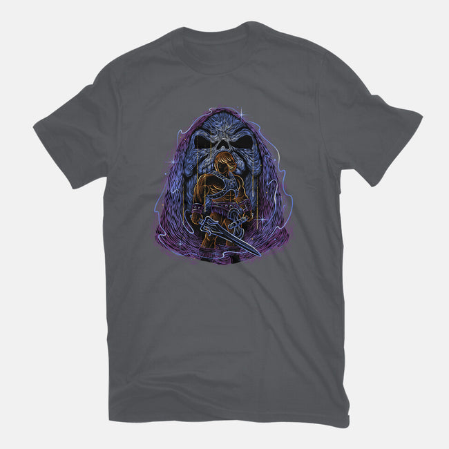 Battle For The Universe-Womens-Fitted-Tee-glitchygorilla