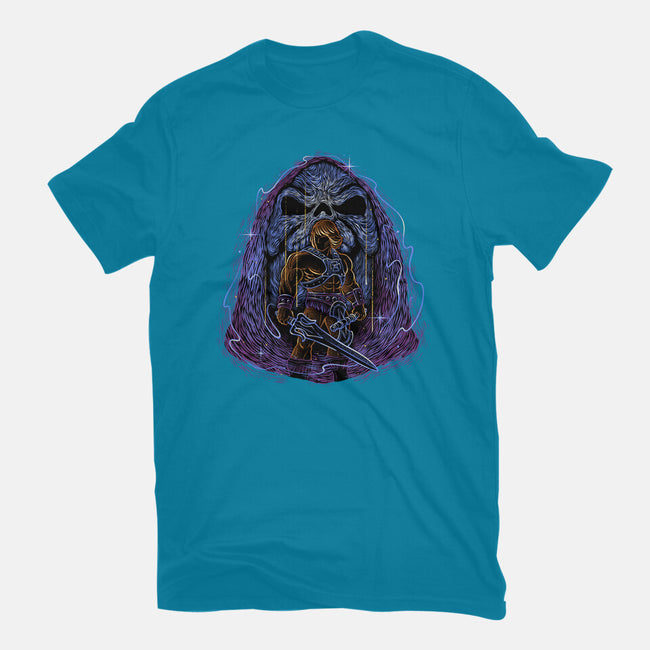 Battle For The Universe-Womens-Fitted-Tee-glitchygorilla