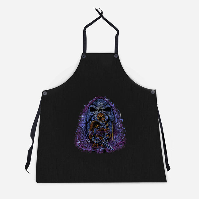 Battle For The Universe-Unisex-Kitchen-Apron-glitchygorilla