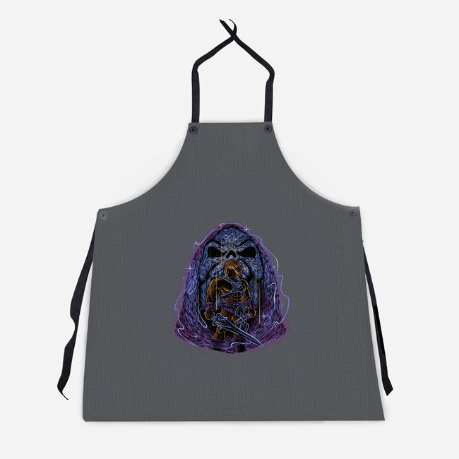 Battle For The Universe-Unisex-Kitchen-Apron-glitchygorilla
