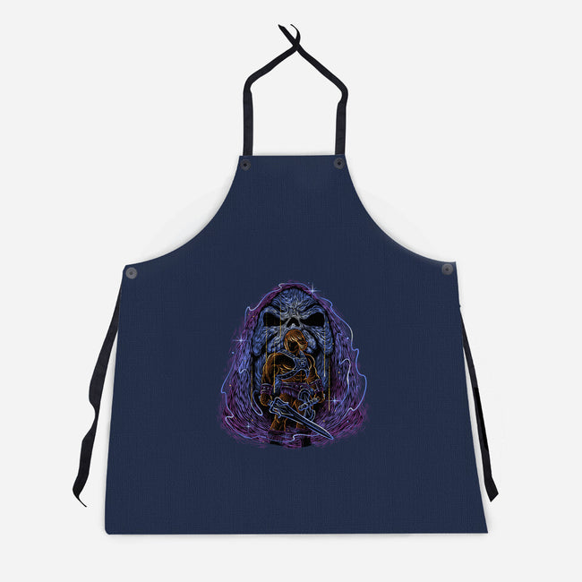 Battle For The Universe-Unisex-Kitchen-Apron-glitchygorilla