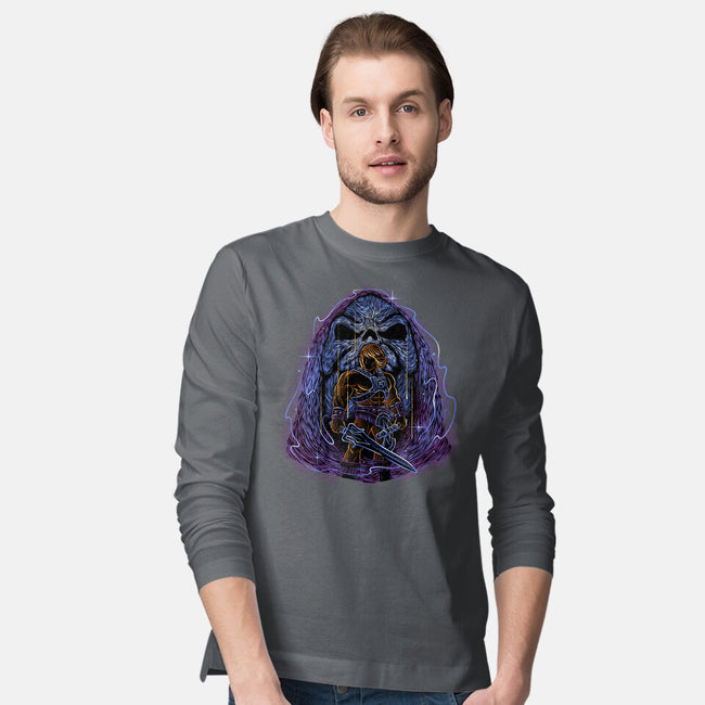 Battle For The Universe-Mens-Long Sleeved-Tee-glitchygorilla