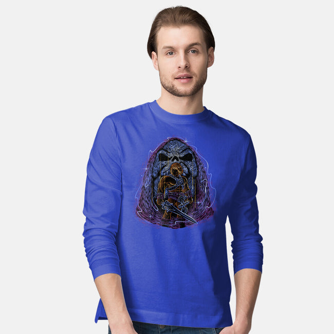 Battle For The Universe-Mens-Long Sleeved-Tee-glitchygorilla