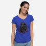 Battle For The Universe-Womens-V-Neck-Tee-glitchygorilla