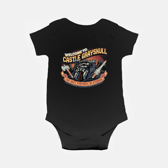 Welcome To The Castle-Baby-Basic-Onesie-glitchygorilla