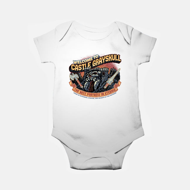 Welcome To The Castle-Baby-Basic-Onesie-glitchygorilla
