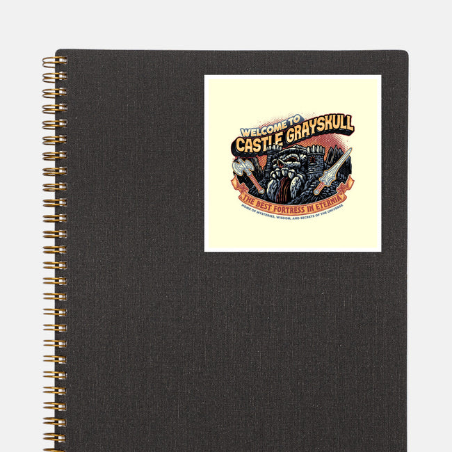 Welcome To The Castle-None-Glossy-Sticker-glitchygorilla