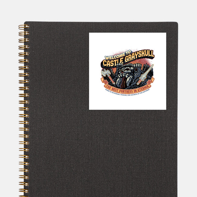 Welcome To The Castle-None-Glossy-Sticker-glitchygorilla