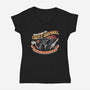 Welcome To The Castle-Womens-V-Neck-Tee-glitchygorilla