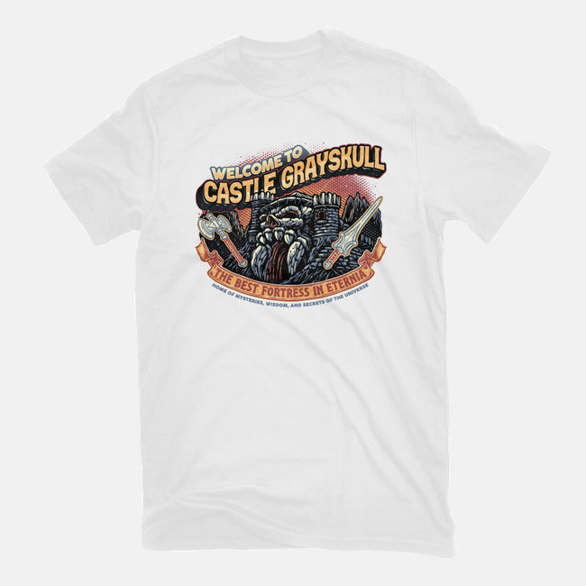 Welcome To The Castle-Womens-Basic-Tee-glitchygorilla