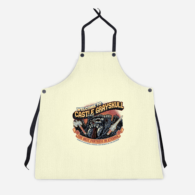 Welcome To The Castle-Unisex-Kitchen-Apron-glitchygorilla