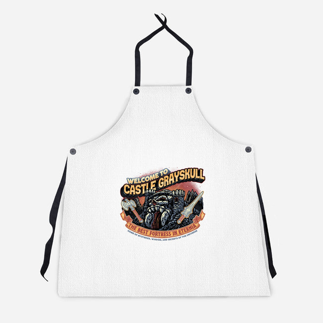 Welcome To The Castle-Unisex-Kitchen-Apron-glitchygorilla