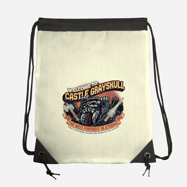 Welcome To The Castle-None-Drawstring-Bag-glitchygorilla