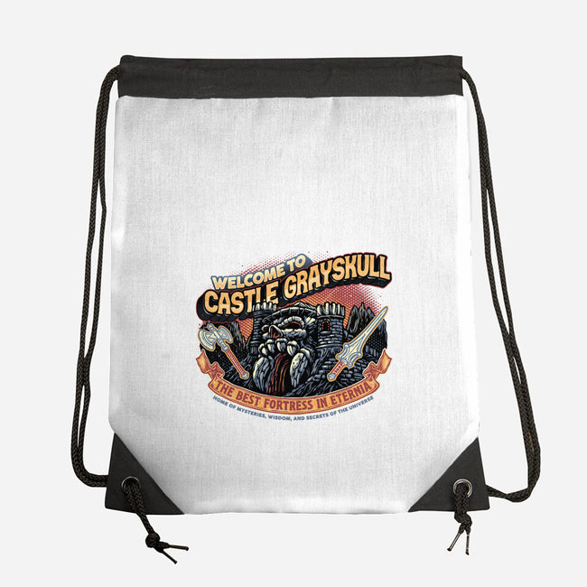 Welcome To The Castle-None-Drawstring-Bag-glitchygorilla