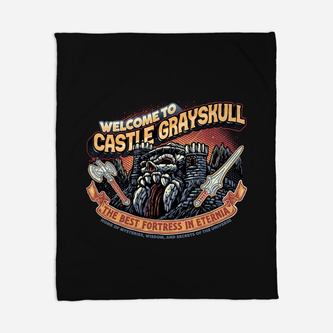 Welcome To The Castle-None-Fleece-Blanket-glitchygorilla