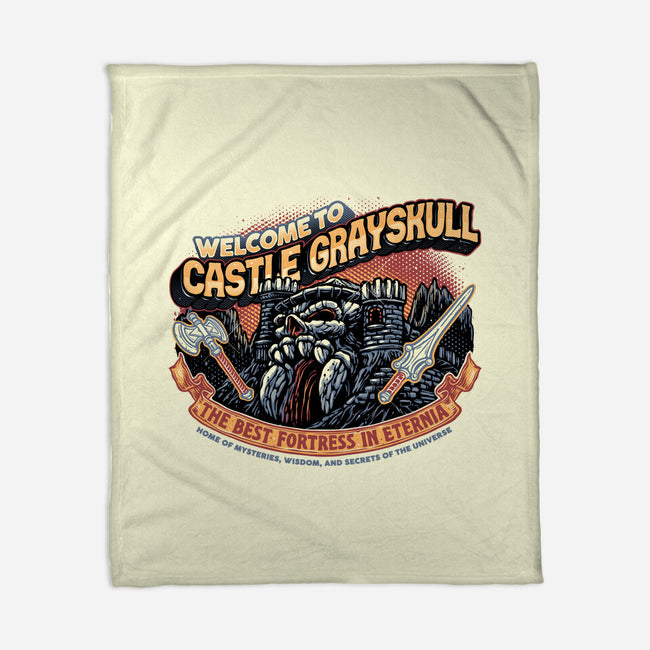 Welcome To The Castle-None-Fleece-Blanket-glitchygorilla