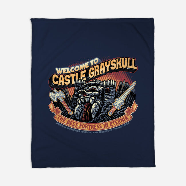 Welcome To The Castle-None-Fleece-Blanket-glitchygorilla