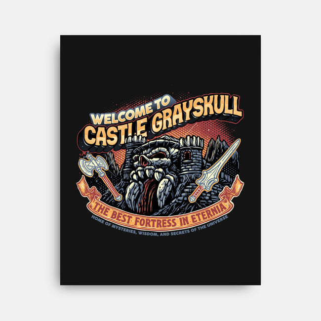 Welcome To The Castle-None-Stretched-Canvas-glitchygorilla