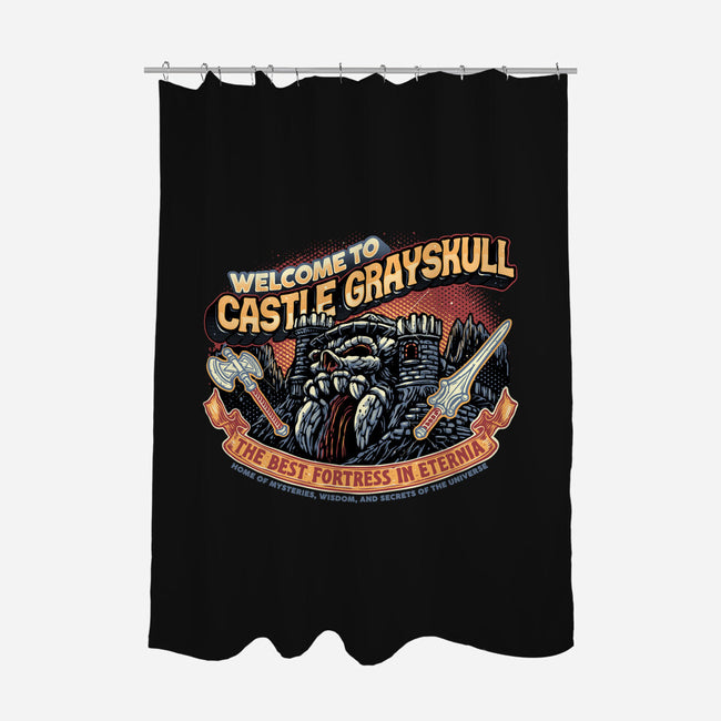 Welcome To The Castle-None-Polyester-Shower Curtain-glitchygorilla