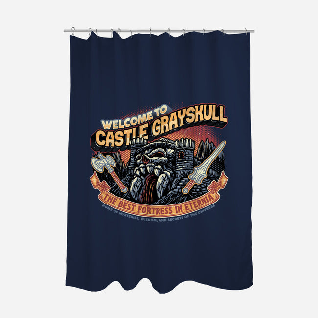 Welcome To The Castle-None-Polyester-Shower Curtain-glitchygorilla