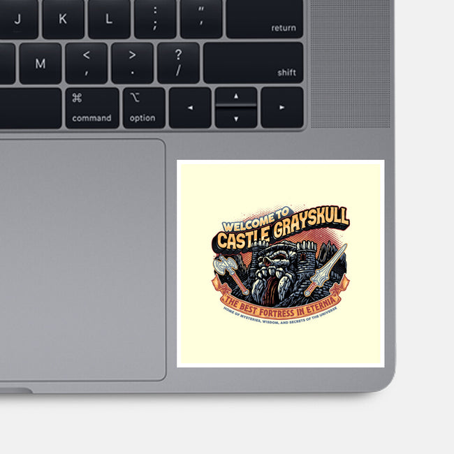 Welcome To The Castle-None-Glossy-Sticker-glitchygorilla