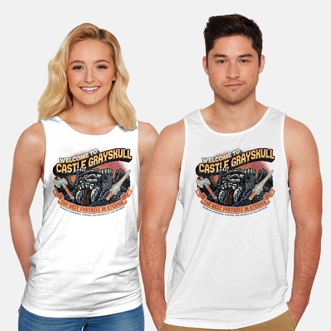 Welcome To The Castle-Unisex-Basic-Tank-glitchygorilla