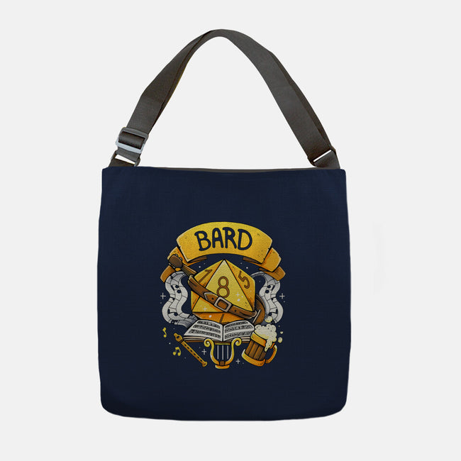 Keeper Of Tales And Tunes-None-Adjustable Tote-Bag-Vallina84
