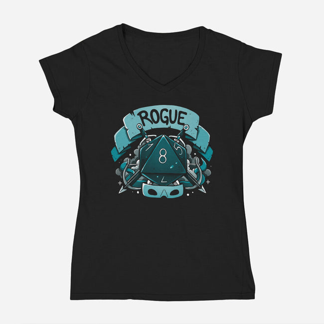 The Unseen Hand-Womens-V-Neck-Tee-Vallina84
