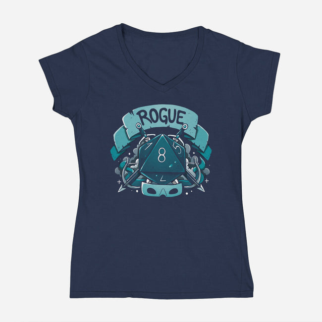The Unseen Hand-Womens-V-Neck-Tee-Vallina84