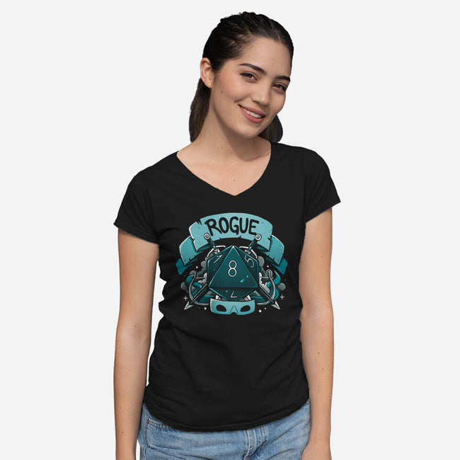 The Unseen Hand-Womens-V-Neck-Tee-Vallina84
