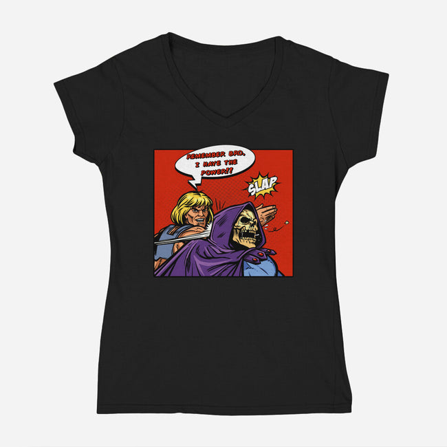 Power Slap-Womens-V-Neck-Tee-AndreusD