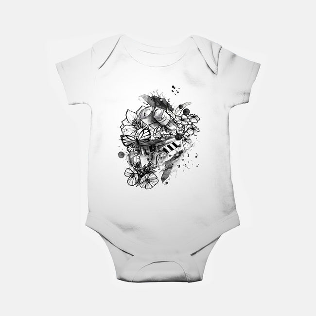 Robot Ink-Baby-Basic-Onesie-fanfabio