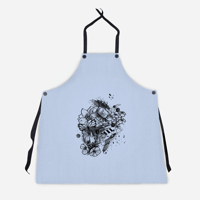 Robot Ink-Unisex-Kitchen-Apron-fanfabio