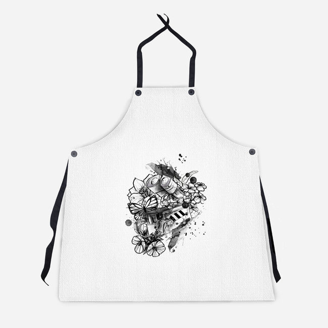 Robot Ink-Unisex-Kitchen-Apron-fanfabio