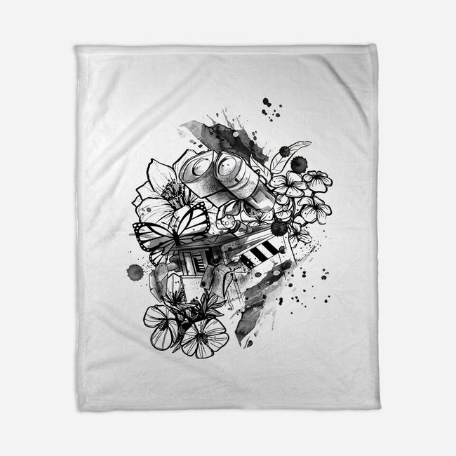 Robot Ink-None-Fleece-Blanket-fanfabio