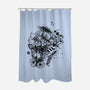 Robot Ink-None-Polyester-Shower Curtain-fanfabio