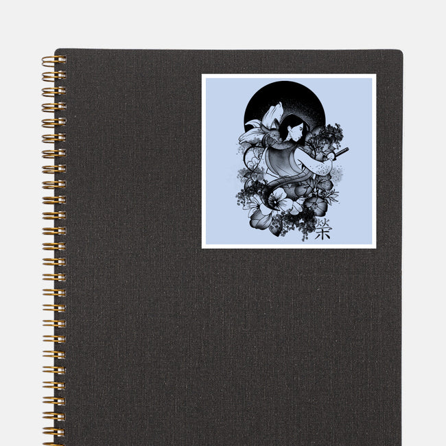 Warrior Girl Ink-None-Glossy-Sticker-fanfabio